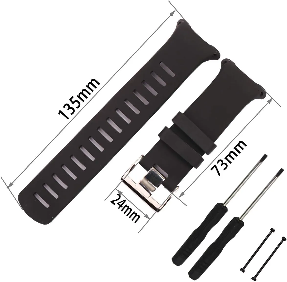 D4i Outdoor Sports diving Women's rubber watch band wristband bracelet Buckle FACL Men's hook forty concede silicone watch strap compatible with Suunto D4 