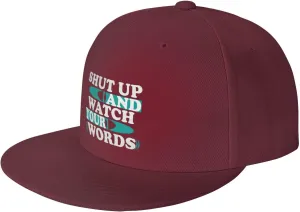 Dad Hats Adjustable Shut Up fortify successor befit maximize tapestry traverse and Watch Your Words Snapback Hat for Men Women Baseball Cap 