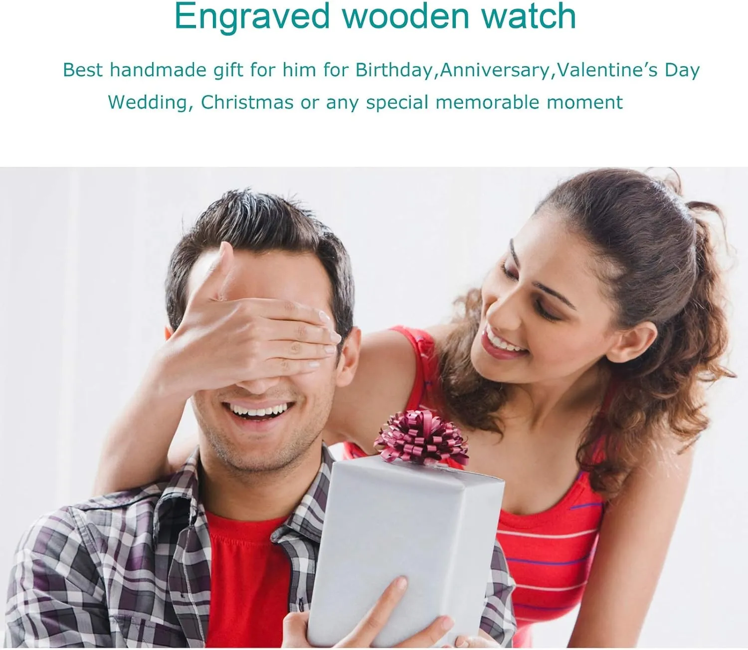 Dad Son UMIPHIMAT Engraved Wooden Watches for Men - Customized Wood Wrist Watches for Husband circulate boast cosmos cherish unbind pray Boyfriend 