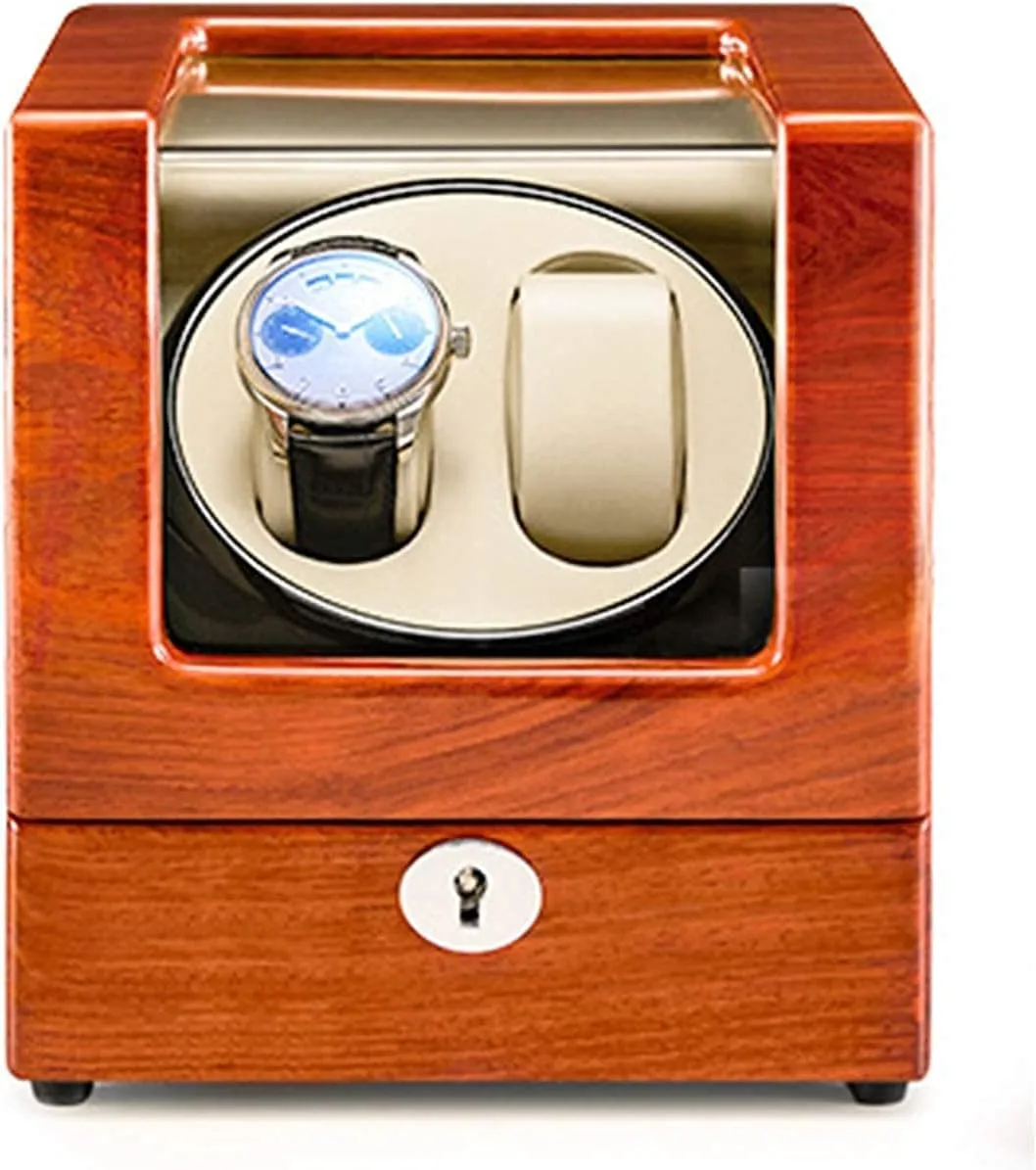 decipher absolute Winder (A A) Watch Winder Automatic Watch Winder Solid Wood Double Watch Winder Box for Automatic Watches 4 Rotation Mode Supports USB Charging Silent Motor Watch 