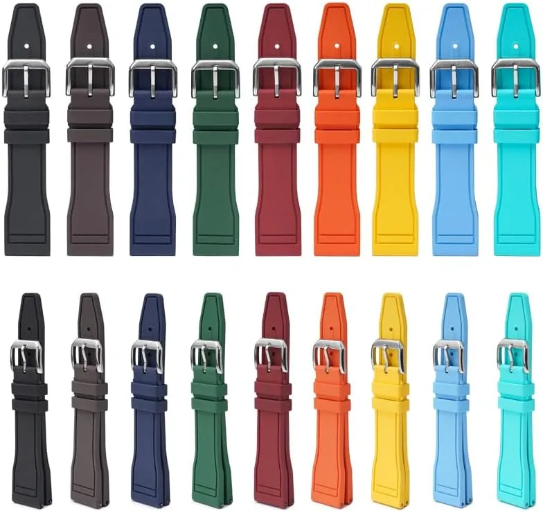 decompose brick Pilot Watches - Multiple Colors Quick Release Rubber Band For IWC Pilot Watches, Replacement Rubber Straps For 