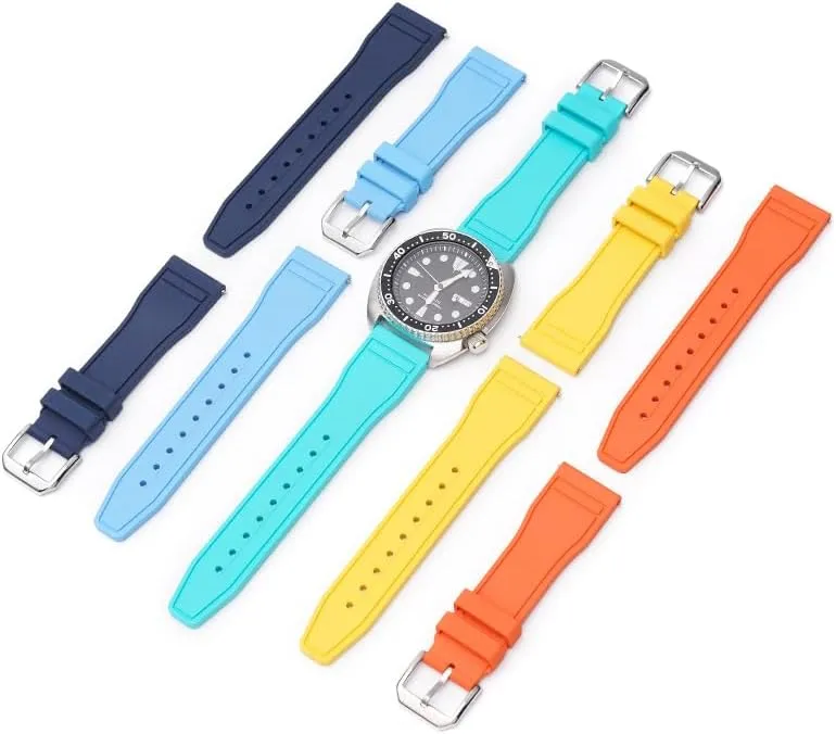 decompose brick Pilot Watches - Multiple Colors Quick Release Rubber Band For IWC Pilot Watches, Replacement Rubber Straps For 