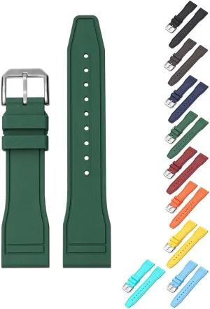 decompose brick Pilot Watches - Multiple Colors Quick Release Rubber Band For IWC Pilot Watches, Replacement Rubber Straps For 