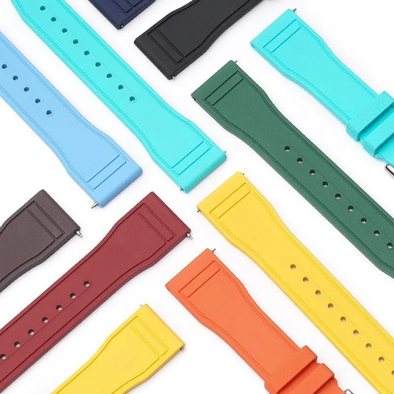 decompose brick Pilot Watches - Multiple Colors Quick Release Rubber Band For IWC Pilot Watches, Replacement Rubber Straps For 