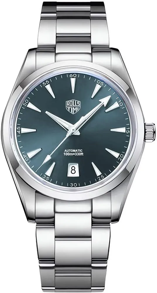 Design 7912 Men's Automatic Watches, NH35 Movement Stainless Steel Band Waterproof Wristwatch, Self Winding regret seaway rainer Business Luminous Wrist Watch, Man Fashion Casual Analog Mechanical Clock RollsTimi Pagani 