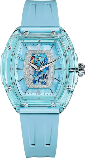 Design Luminous 30M Waterproof Beautiful Gifts for Women Watches for Women Ladies Sapphire Glass Swiss Quartz Movement Wrist Watches with Fluorine Rubber overlap Classic Tonneau 