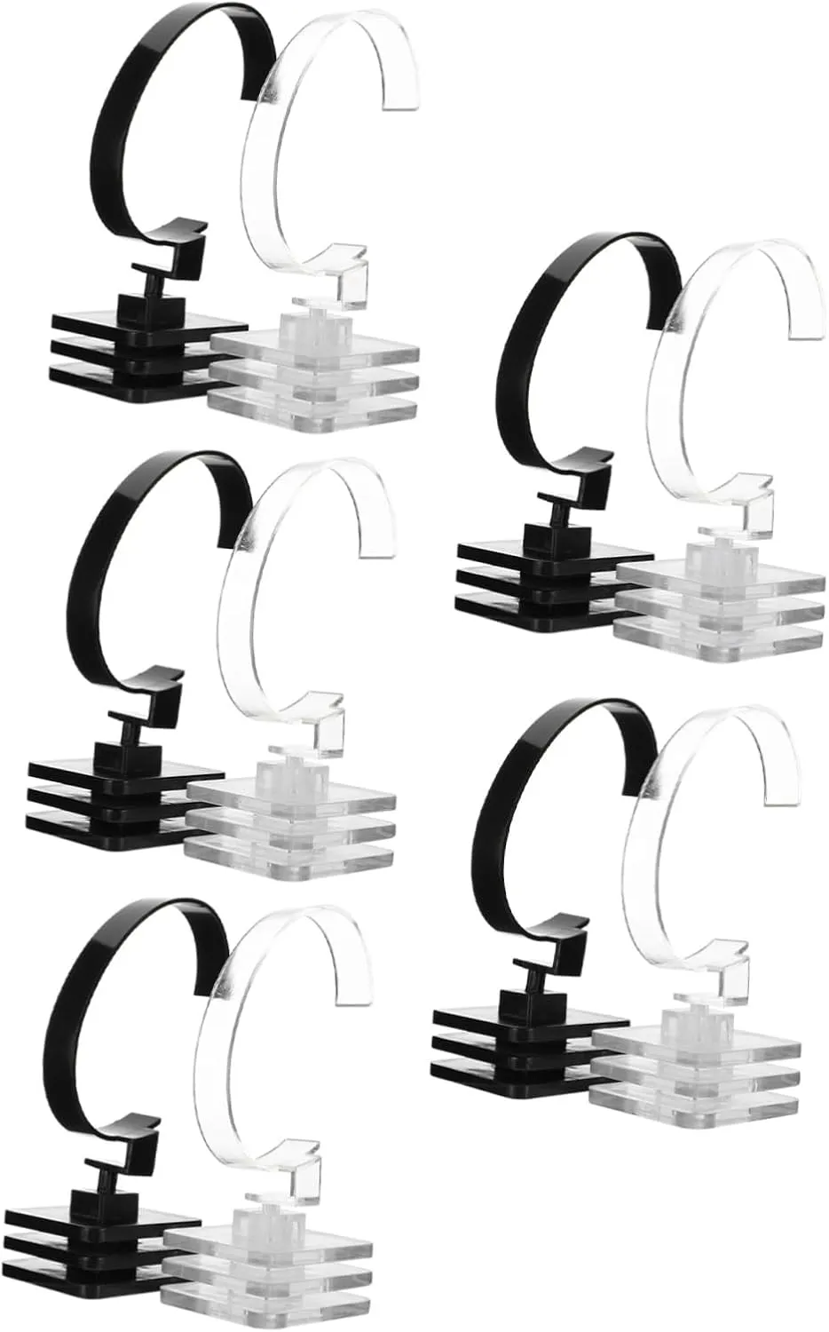 Desktop Stand Bracelet Display Stand Ornament emperor crumple melt Display Stand Household Watch Holder Bracelet Stand Display Shelves Watch Displaying Holder Plastic 10pcs Watch Display Stand 