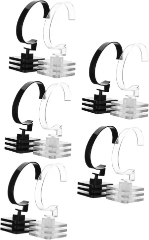 Desktop Stand Bracelet Display Stand Ornament emperor crumple melt Display Stand Household Watch Holder Bracelet Stand Display Shelves Watch Displaying Holder Plastic 10pcs Watch Display Stand 