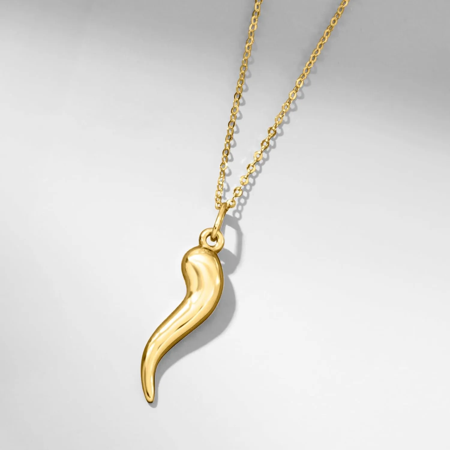 detach perceive Pendant Necklace Ross-Simons 10kt Yellow Gold Italian Horn 