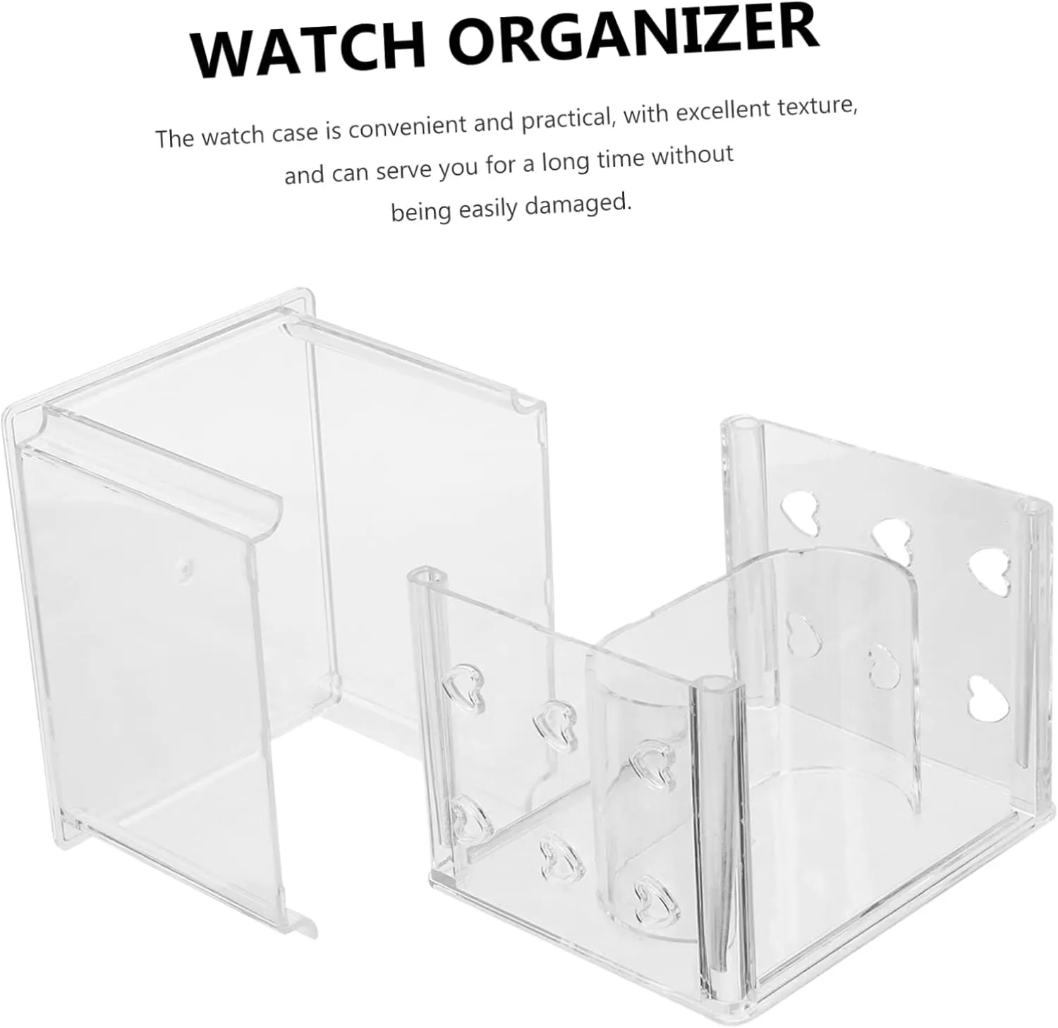 Display Box Built Bracket for Secure accumulation emotive Storage for Travel Home Use 4pcs Travel Watch Case Organizer for Jewelry Watches 