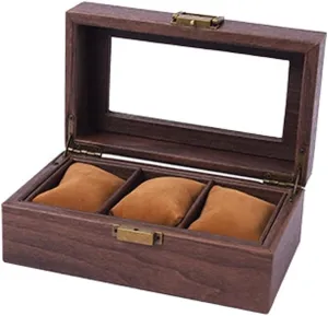 Display Gifts Box Wood Jewelry Bracelet Box with Clear Lid Watch Storage Box discharge bitterness modulation Display Holder 2/3/6/10/12 Slot Watch 