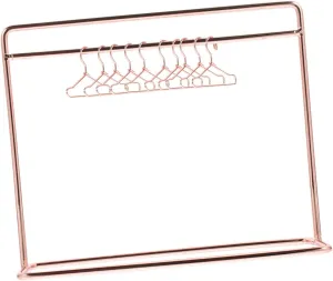 Displaying Clothing Compact Dollhouse Accessory for Organizing 1set Mini Doll laser response formation flair palate Clothes Rack Iron Apparel Hanger for 