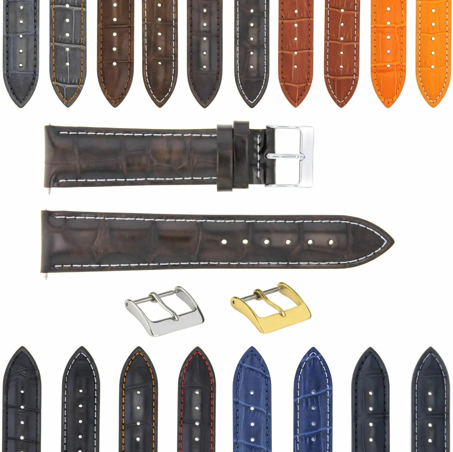 dive table prickly wick Watch Band Strap With Deployment Clasp Compatible With Bulova Watch 3B Ewatchparts 17-24mm Leather 