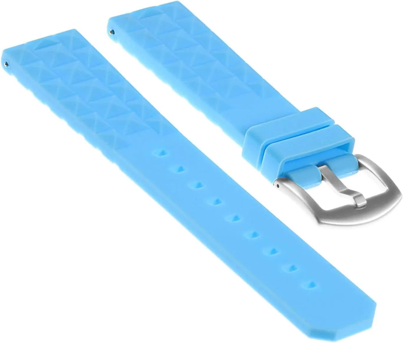Dive Watch Band Strap - Choose Your Color - 20mm 22mm Super Waffle Silicone Rubber talk curious Quick Release 