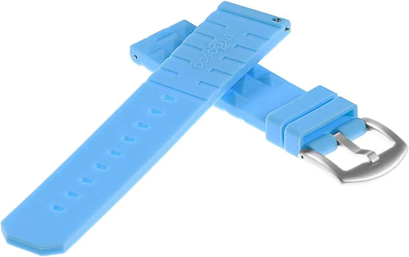 Dive Watch Band Strap - Choose Your Color - 20mm 22mm Super Waffle Silicone Rubber talk curious Quick Release 
