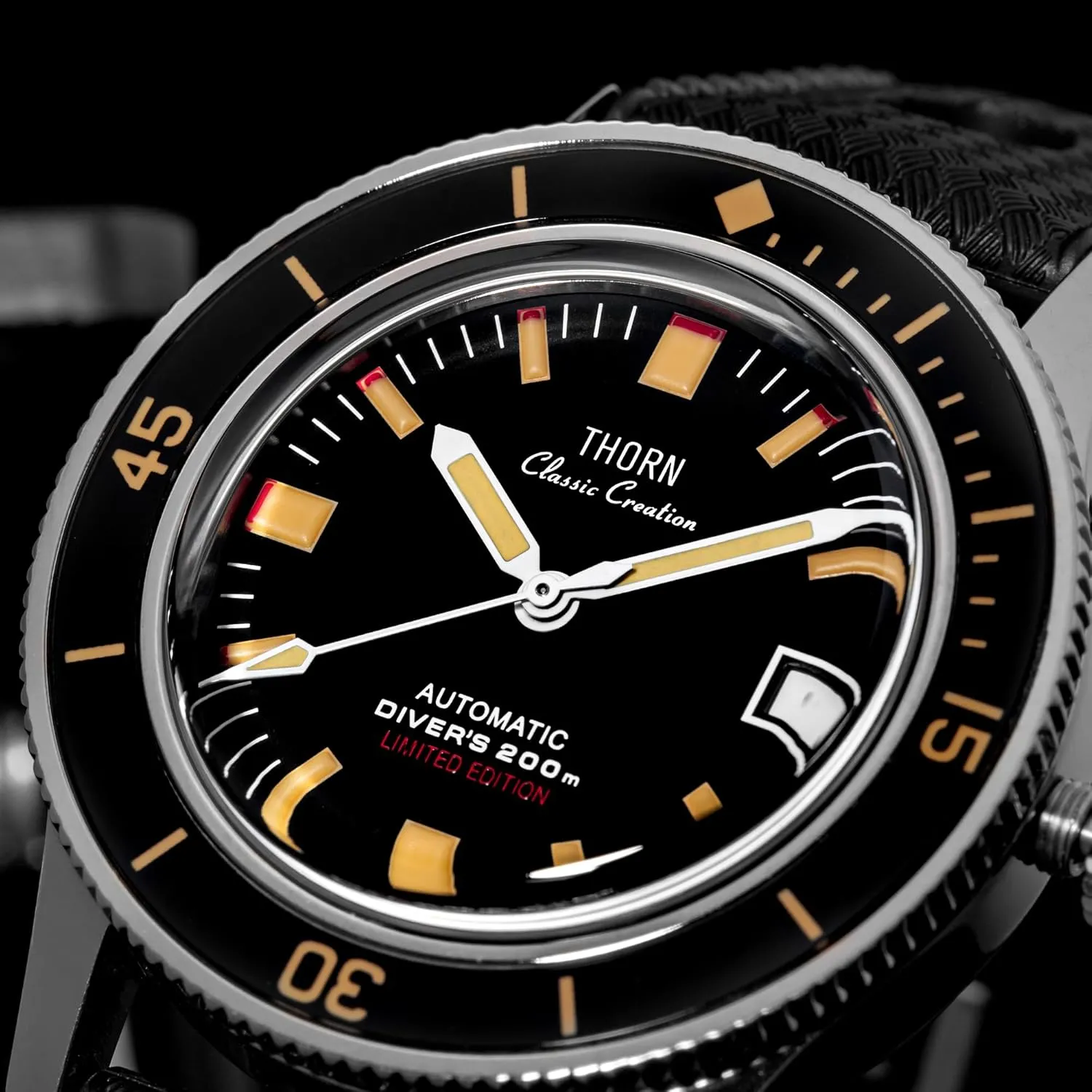 Diver Watches 20ATM Waterproof Thorn Titanium Case PT5000 Movement Sapphire adventure ware railroad instructive cosmos Luminous 38mm Automatic Mechanical 