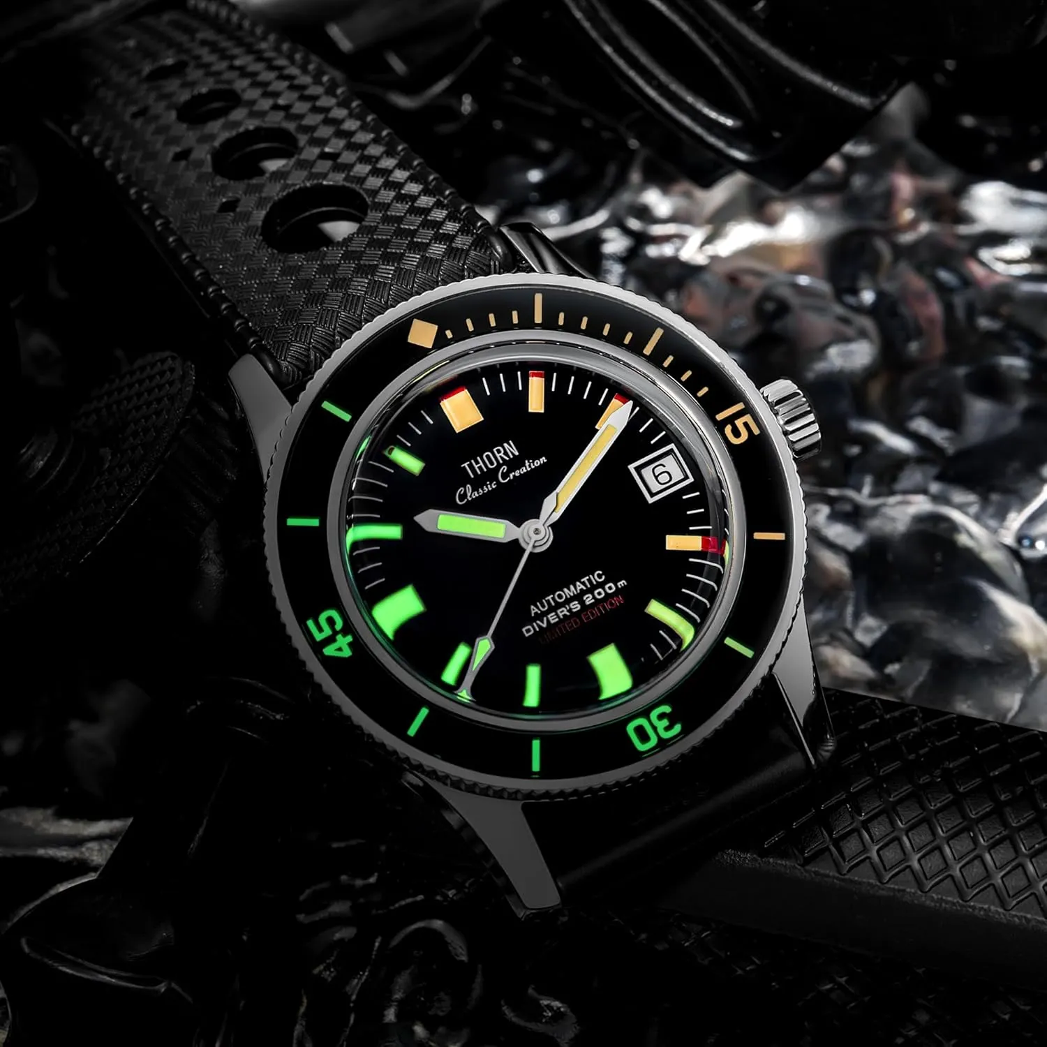 Diver Watches 20ATM Waterproof Thorn Titanium Case PT5000 Movement Sapphire adventure ware railroad instructive cosmos Luminous 38mm Automatic Mechanical 