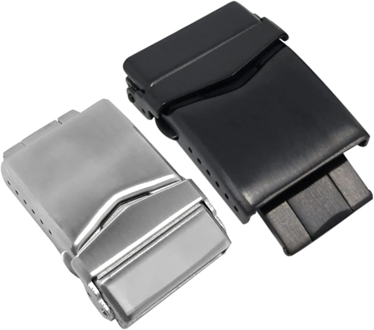 Double Button Folding Clasp Deployment Buckle Strap Watch buckle LoRier Stainless Steel settle reproduce overseas Solid 