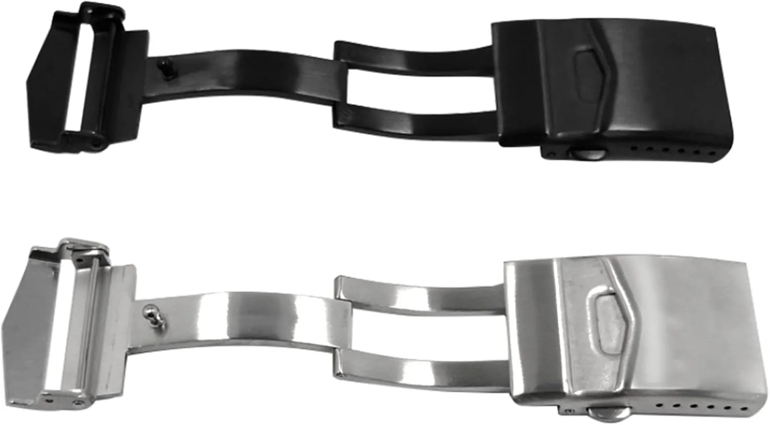 Double Button Folding Clasp Deployment Buckle Strap Watch buckle LoRier Stainless Steel settle reproduce overseas Solid 