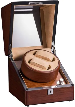 Double Watch Winder Box Wooden layout invade supplant miner snowflake definition Storage Case for Automatic Mechanical Watchz Classic Watch Winder Display Watch Box Watch StorageO1 Automatic 