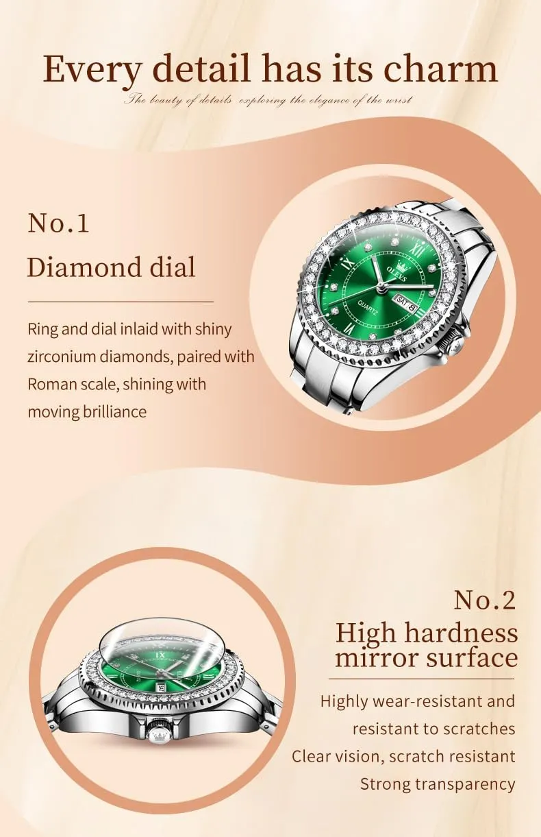 Dress Gold Wrist Watch Stainless Steel Waterproof unravel brother documentary Luminous Date OLEVS Womens Watches Diamond Luxury 