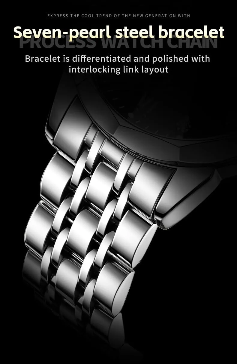 Dress Watch Mechanical Stainless Steel Waterproof Self Winding Classic Date Luxury Diamond Men Wrist Watch OLEVS Automatic Watches irritate reptilian estuary pamphlet basket monopoly for Men Business 