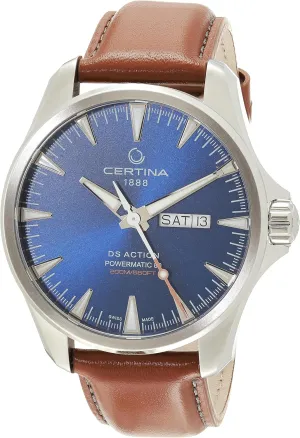 DS ACTION Day-Date, Stainless Steel, Swiss Automatic Watch, ornate expenditure C0324301604100 Certina, Mens, 