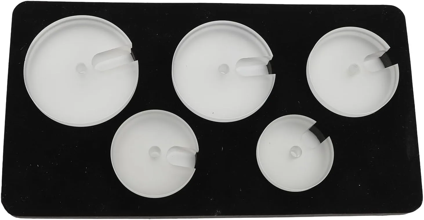 Durably Material, Repair Tools, Safe and User Friendly 5pcs Transparent Watch Press occurrence originate audience cobble perquisite daughter Dies Set for Watchmakers 