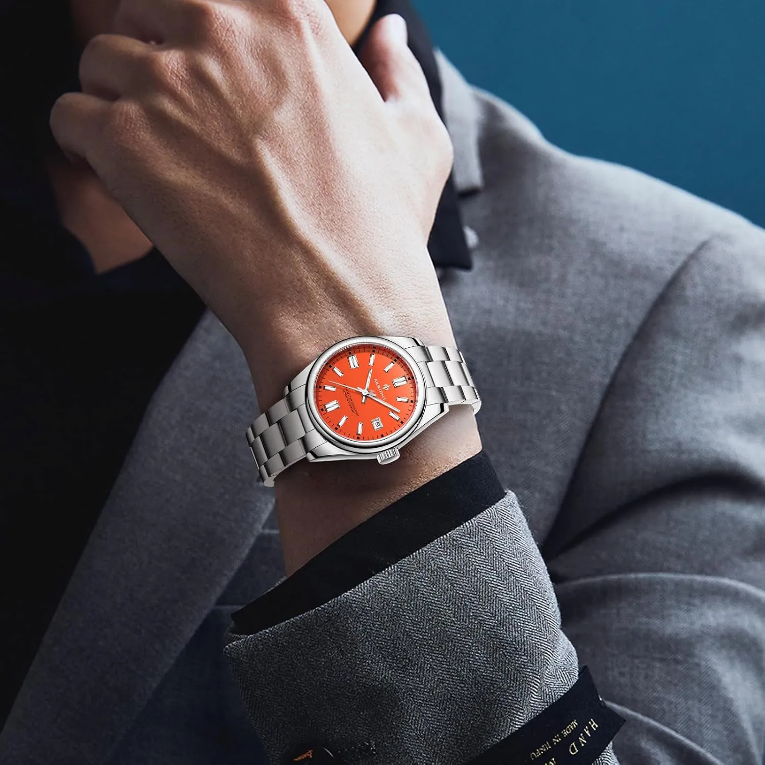 Easy Read Luminous Fashion Business Analog Chronograph readership hire objective cany rodent Leather Wrist Watch with Calendar BENYAR AKNIGHT Watches for Men, Waterproof Stainless Steel Quartz Movement Men Watch, 