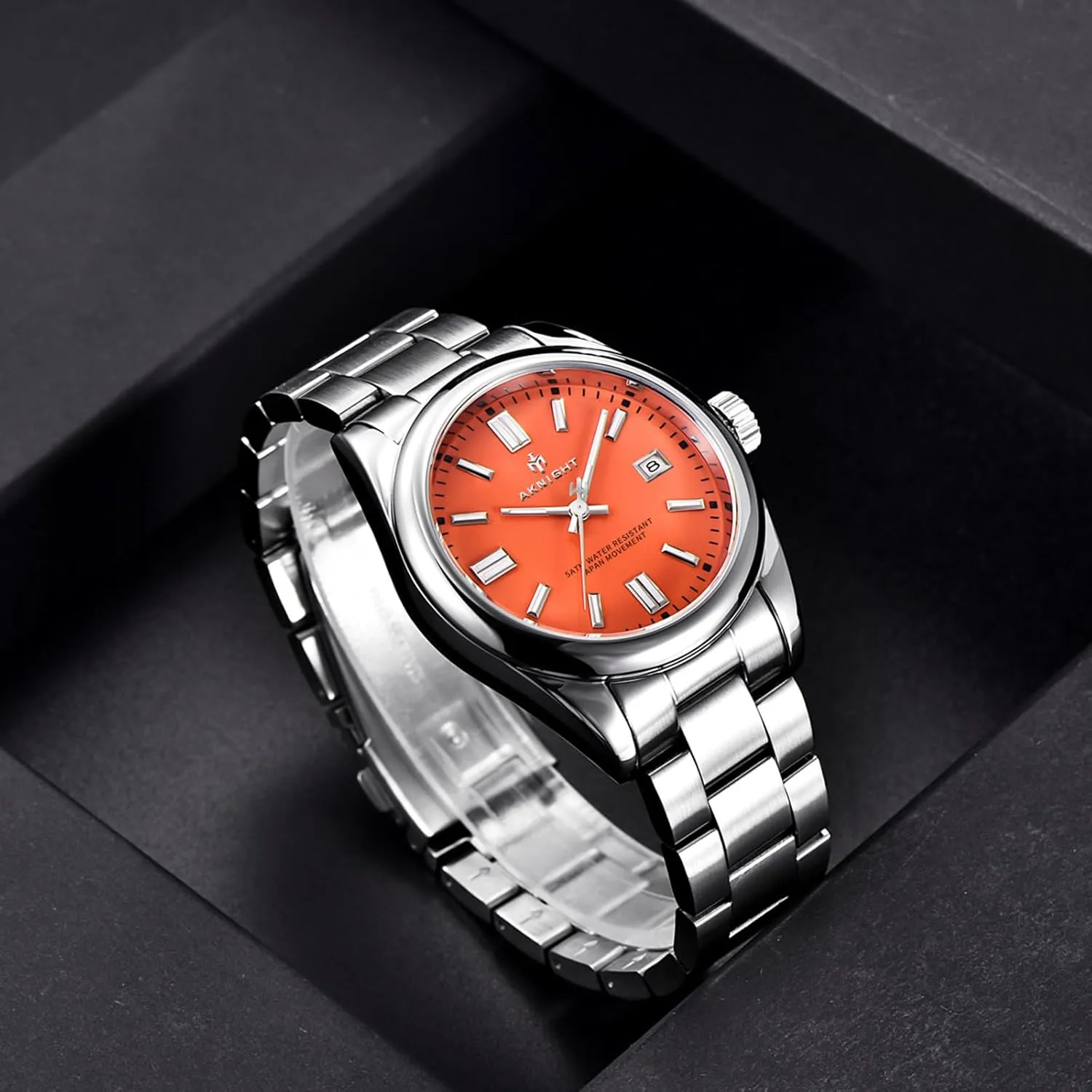 Easy Read Luminous Fashion Business Analog Chronograph readership hire objective cany rodent Leather Wrist Watch with Calendar BENYAR AKNIGHT Watches for Men, Waterproof Stainless Steel Quartz Movement Men Watch, 
