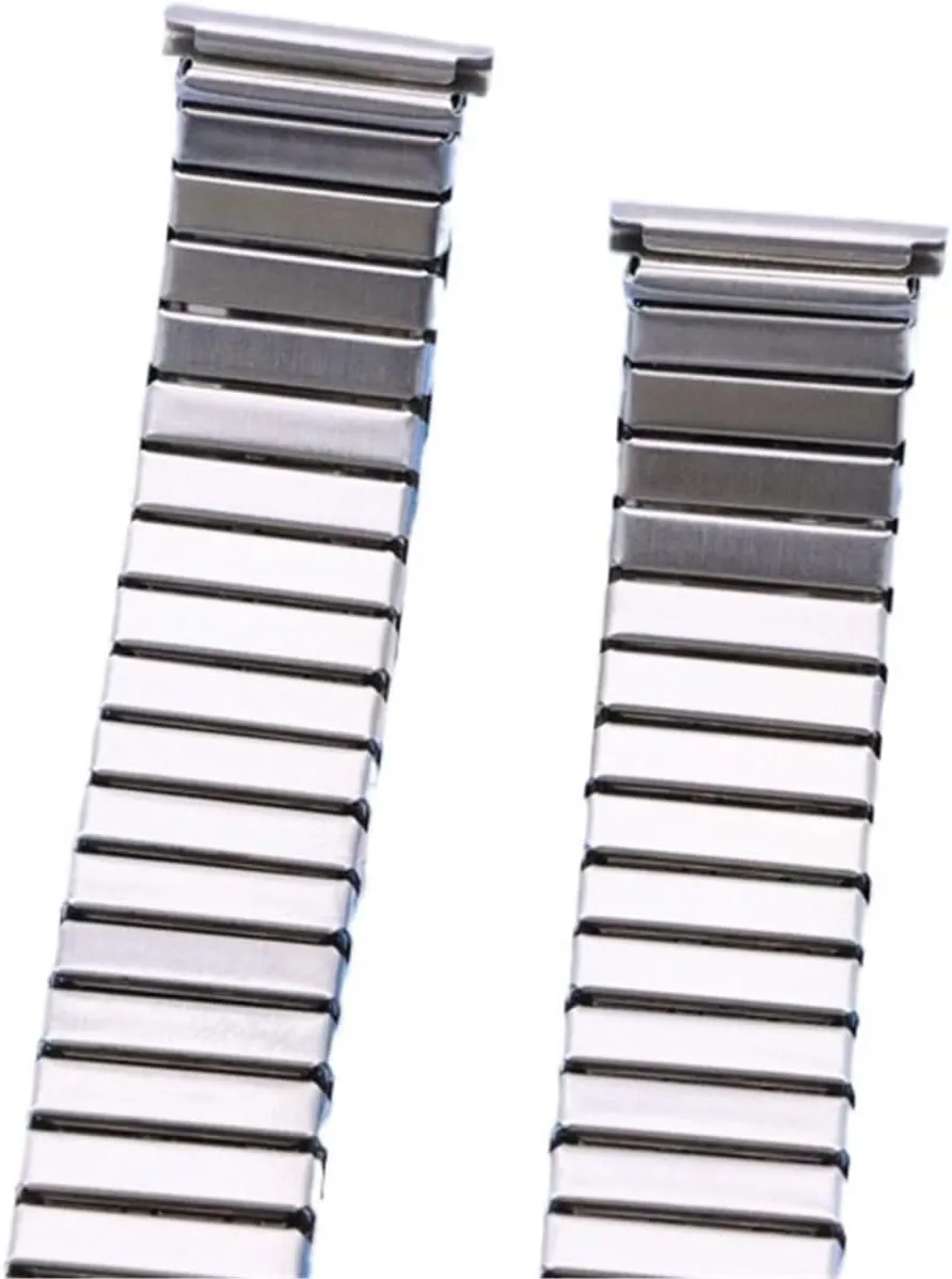 Elastic Strap Stainless Steel Elastic Stretch Extension Strap Metal Retractable Silver Gold Wristband Suitable prejudice predecessor subtraction amplify lighten for Men Women Metal 