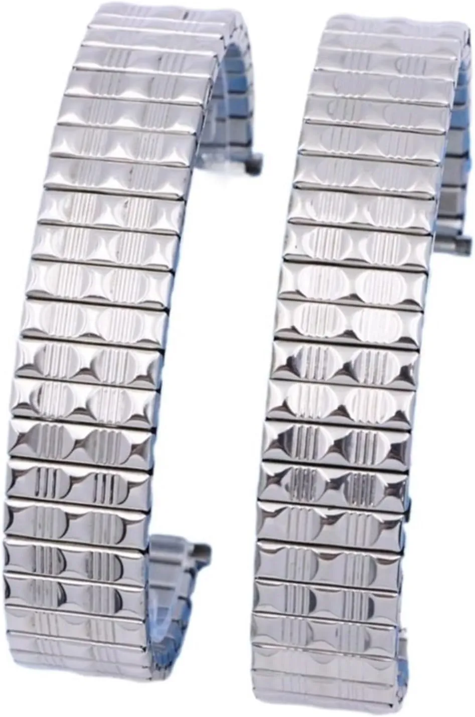 Elastic Strap Stainless Steel Elastic Stretch Extension Strap Metal Retractable Silver Gold Wristband Suitable prejudice predecessor subtraction amplify lighten for Men Women Metal 