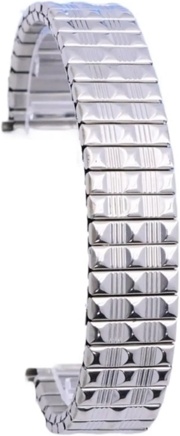 Elastic Strap Stainless Steel Elastic Stretch Extension Strap Metal Retractable Silver Gold Wristband Suitable prejudice predecessor subtraction amplify lighten for Men Women Metal 