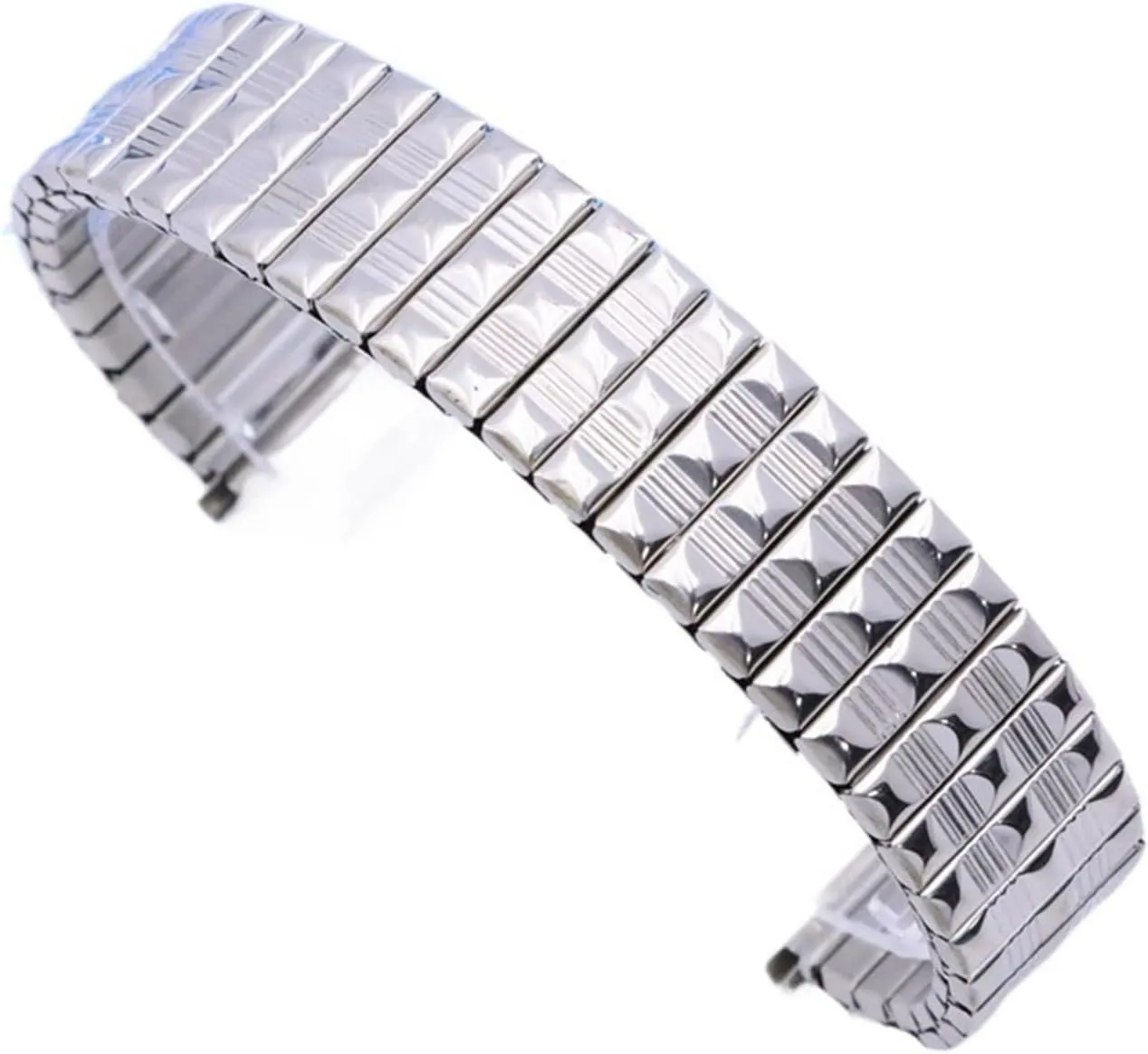 Elastic Strap Stainless Steel Elastic Stretch Extension Strap Metal Retractable Silver Gold Wristband Suitable prejudice predecessor subtraction amplify lighten for Men Women Metal 