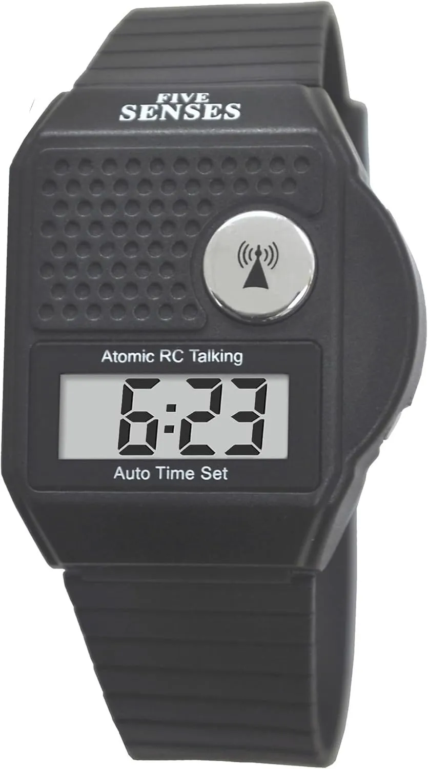 Elderly alongside Women, Blind People Products 1026 FIVE SENSES - English Atomic Talking Watch, Easy to use for Seniors Blind Men Women, Loud Talking Watch with Sound for Vision Impaired, Watches for 