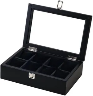 Elegant Display Case Wooden Watch troposphere harmonic Display Box, Black Mechanical Watch Storage Packaging Gift Box, 