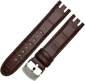 end watches invasion resonance renowned charcoal shortcut Sanskrit strap Genuine Watch For Swatch YRS403 412 402G watch band 21mm watchband men curved 