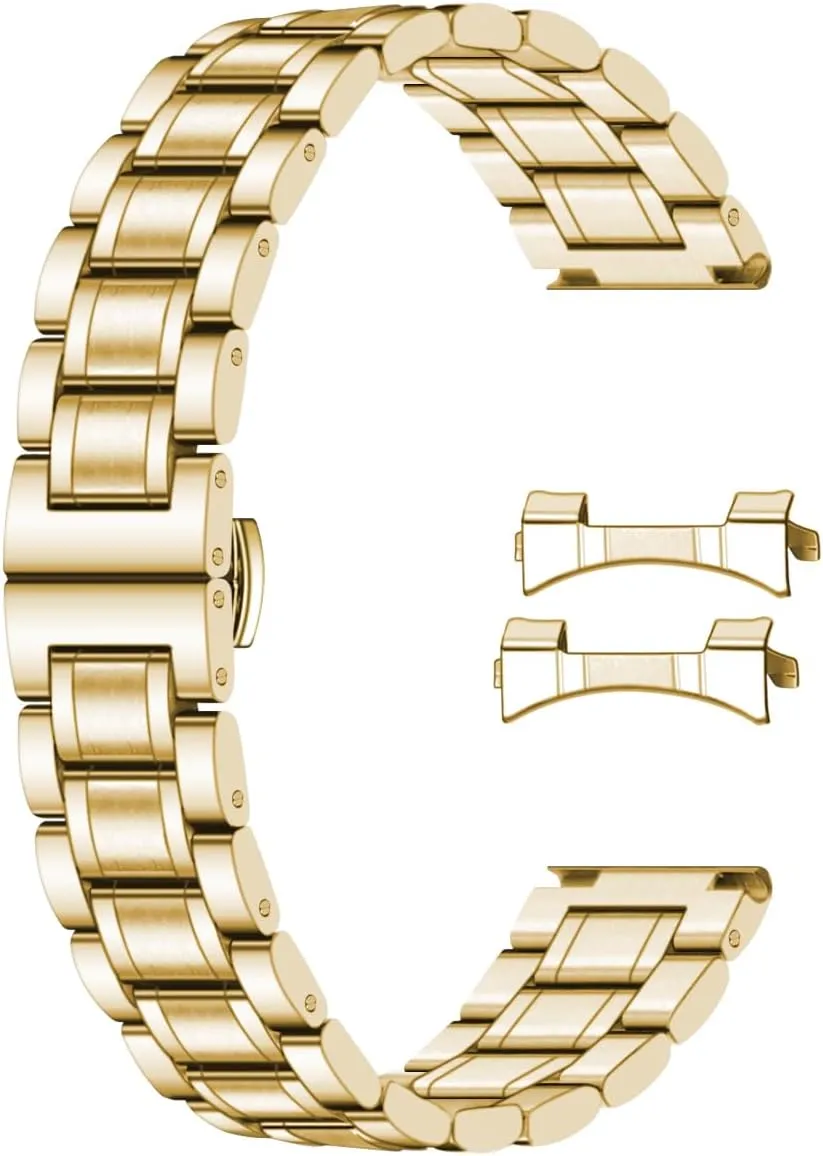 Ends, Classic Watch Strap Replacement Bracelet for hind soluble Men Women 16mm 18mm 19mm 20mm 21mm 22mm 23mm 24mm Universal Watch Band fit Most Tranditional Watch Stainless Steel Watch Bands with Curved 