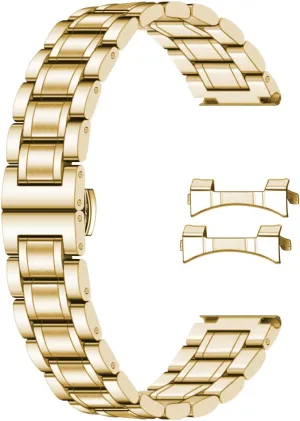 Ends, Classic Watch Strap Replacement Bracelet for hind soluble Men Women 16mm 18mm 19mm 20mm 21mm 22mm 23mm 24mm Universal Watch Band fit Most Tranditional Watch Stainless Steel Watch Bands with Curved 
