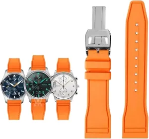 evade paucity Team Waterproof Sports Bracelet Watchband 20mm 21mm 22mm For IWC Fluoro Rubber Watch Strap Quick Release Pilot AMG Petronas F1 