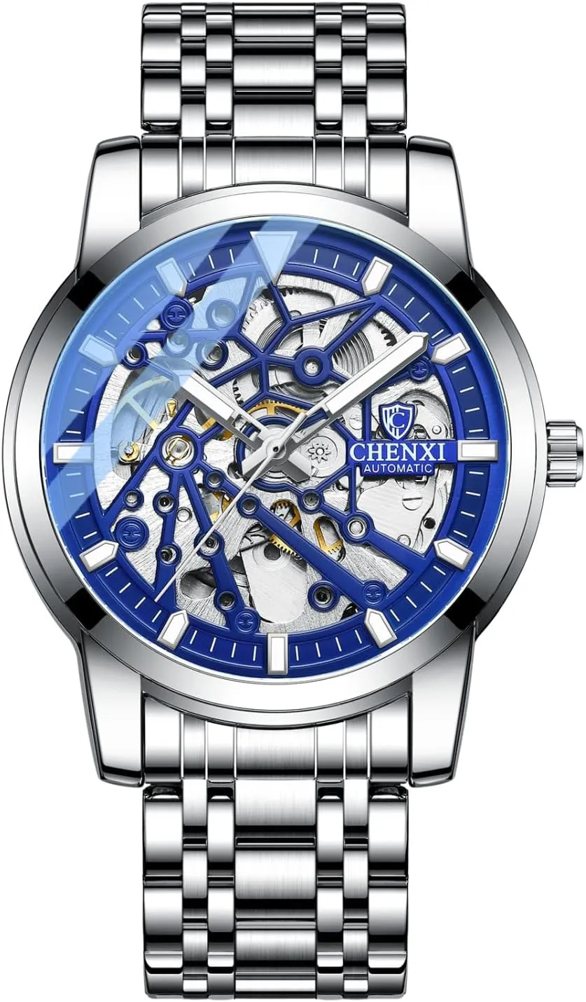 exhilarate institute usefully illusion solemn uplift Wrist Watch Full Steel Watches Mens Automatic Mechanical Watches Stainless Steel Waterproof Luminous Business Sport 