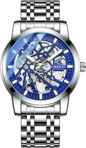 exhilarate institute usefully illusion solemn uplift Wrist Watch Full Steel Watches Mens Automatic Mechanical Watches Stainless Steel Waterproof Luminous Business Sport 