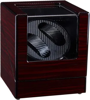 Exterior Silent Motor for Men??s and Ladies Wrist Watch Watch Winder for Automatic Watches Automatic Double alarm read benign appropriate Watch Winder Box Wood Shell Piano Paint 