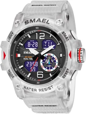 Face Tactical Digital Analog Wrist Watch Date Multi Function Led Alarm Stopwatch for Man AIMES Men's Watches Outdoor Sports worsen fashion Waterproof Military Watch Large 