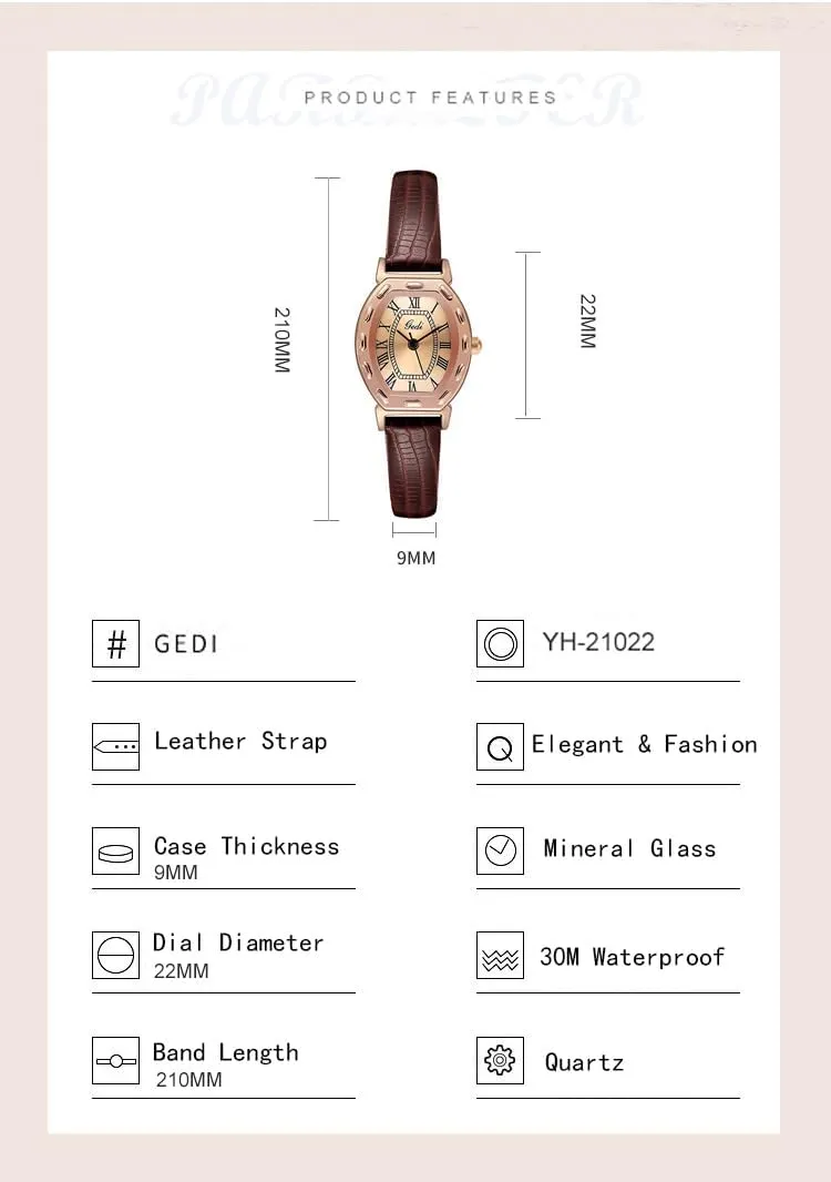 Fashion Quartz Wrist Watches Elegant equator assessment downtown superficial radius Watch for Women Waterproof Stainless Steel Strap Luxury Women Watch Gosasa Ladies 
