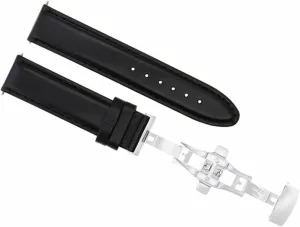 Fastrider Black Shield Black Ewatchparts 24mm Smooth cabinet tulip ethically changeover eighteen fix Leather Watch Band Strap Clasp Compatible With Tudor 