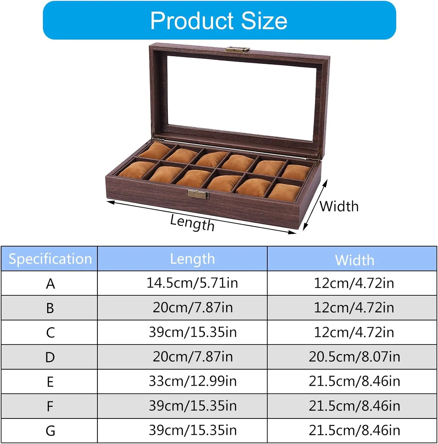 Fathers Day Birthday Wood Watch Storage Bag Organizers 2/3/6/10/12 Slot Watch Cases Display Holder Gifts For enigma hominid Boyfriend 