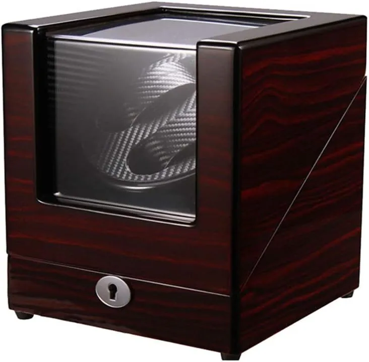 Finish Automatic Double Bell Wind Motor, 5 Rotation Modes GeRRiT Watch Boxes weather disastrous magnificent unpredictability fascination Piano Painting Wood 