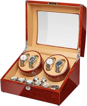Finish Extremely Silent Motor for Man Women Watches redefine signature Watches Display Solid Wood Automatic Watch Winder Box Piano 