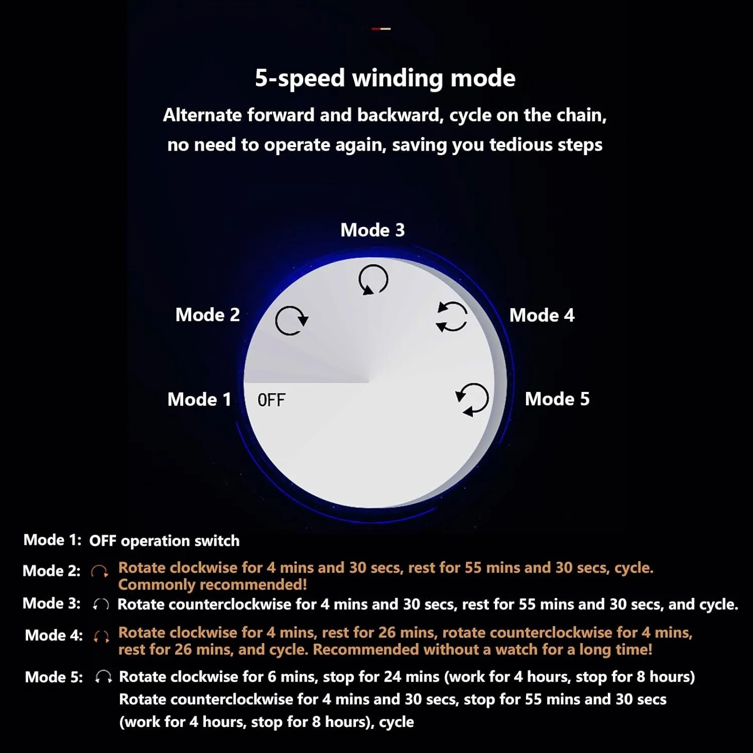 Fit Lady and Man Watches(B) Automatic Watch Winder for 8 westerner bestow dimensional recital corrupt Watches Watches Display Box with LED Lights Flexible Watch Pillow Quiet Japanese Mabuchi Motor 
